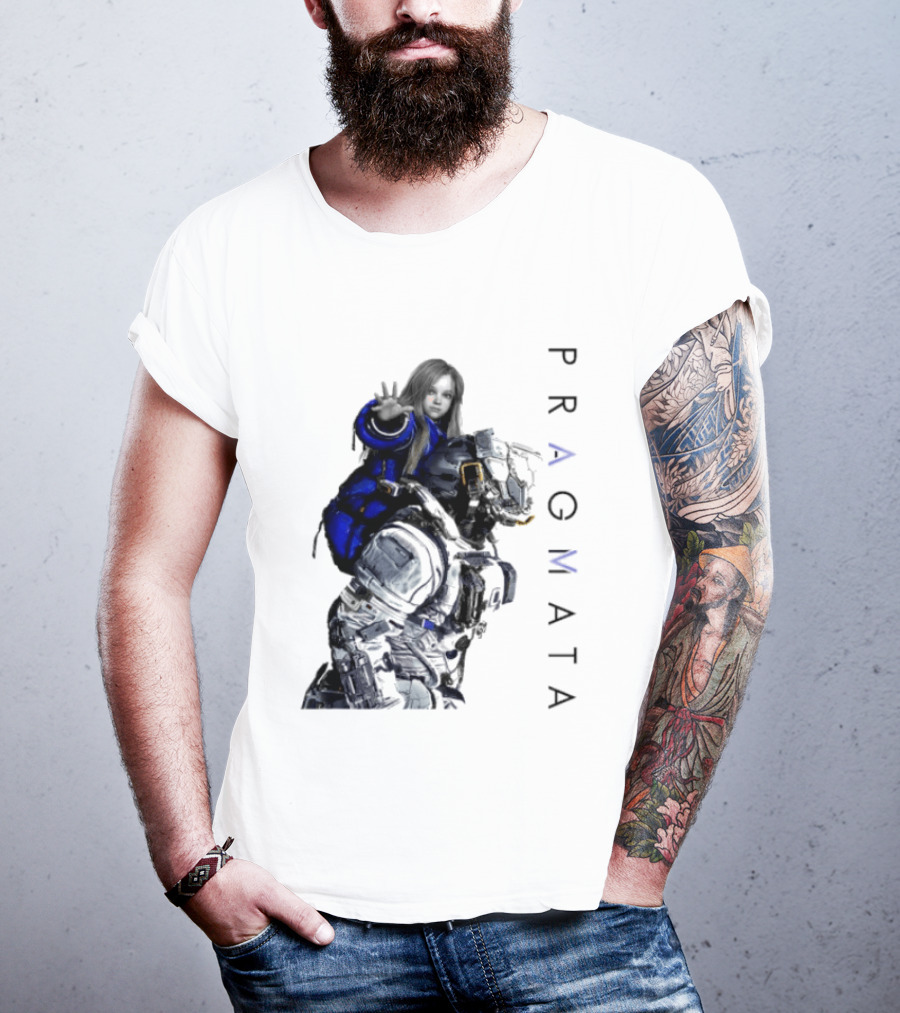 PRAGMATA Character Holding Space Explorer Scene T-Shirt