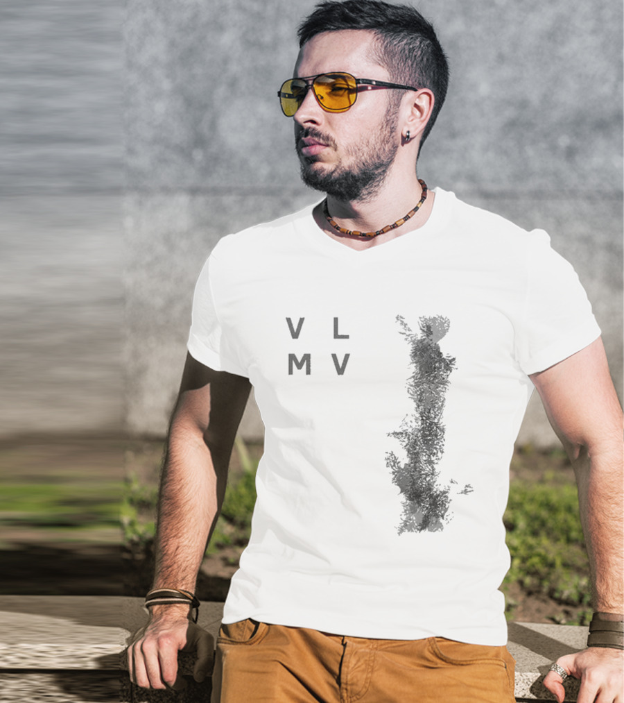 Vlmv There Will Come Soft Rains Abstract Monochrome T-Shirt