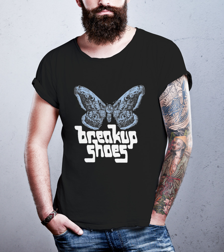 Breakup Shoes Blue Black Moth T-Shirt