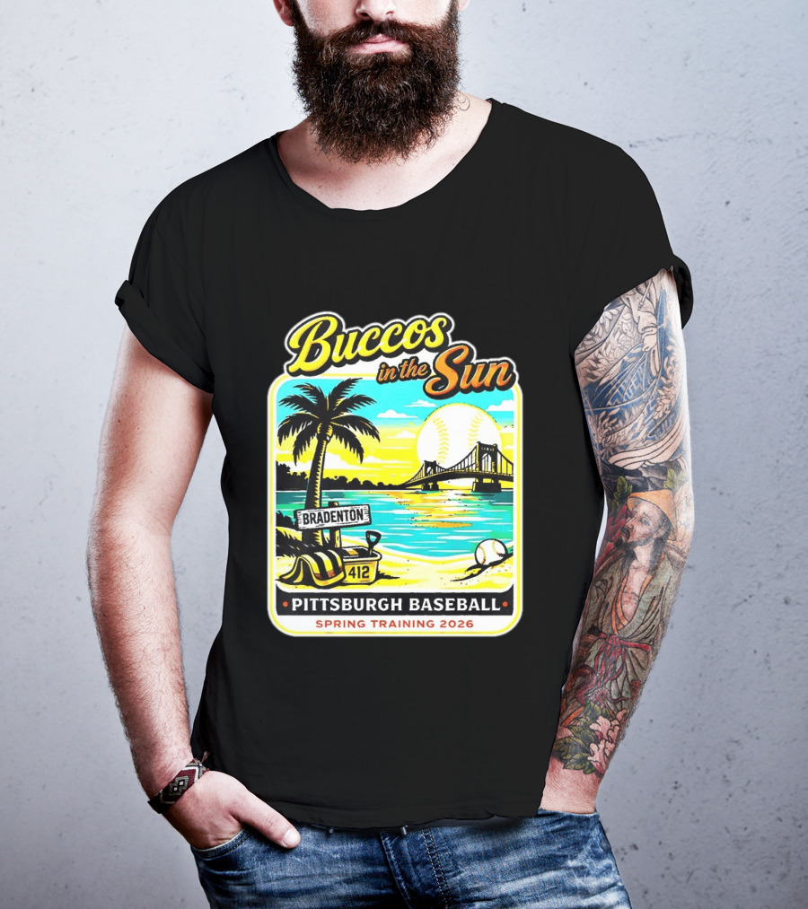 Buccos In The Sun Bradenton Pittsburgh Baseball Spring Training 2026 T-Shirt