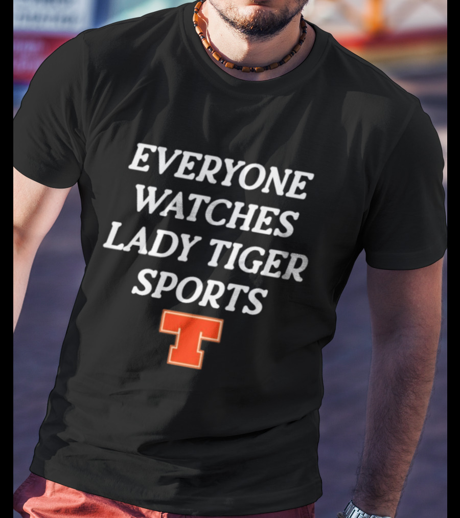 Everyone Es Lady Tiger Sports Bold Orange T T-Shirt