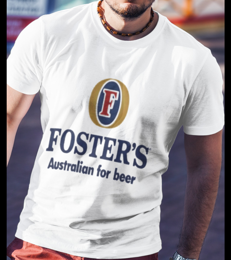 Foster's Australian For Beer Classic F Oval T-Shirt