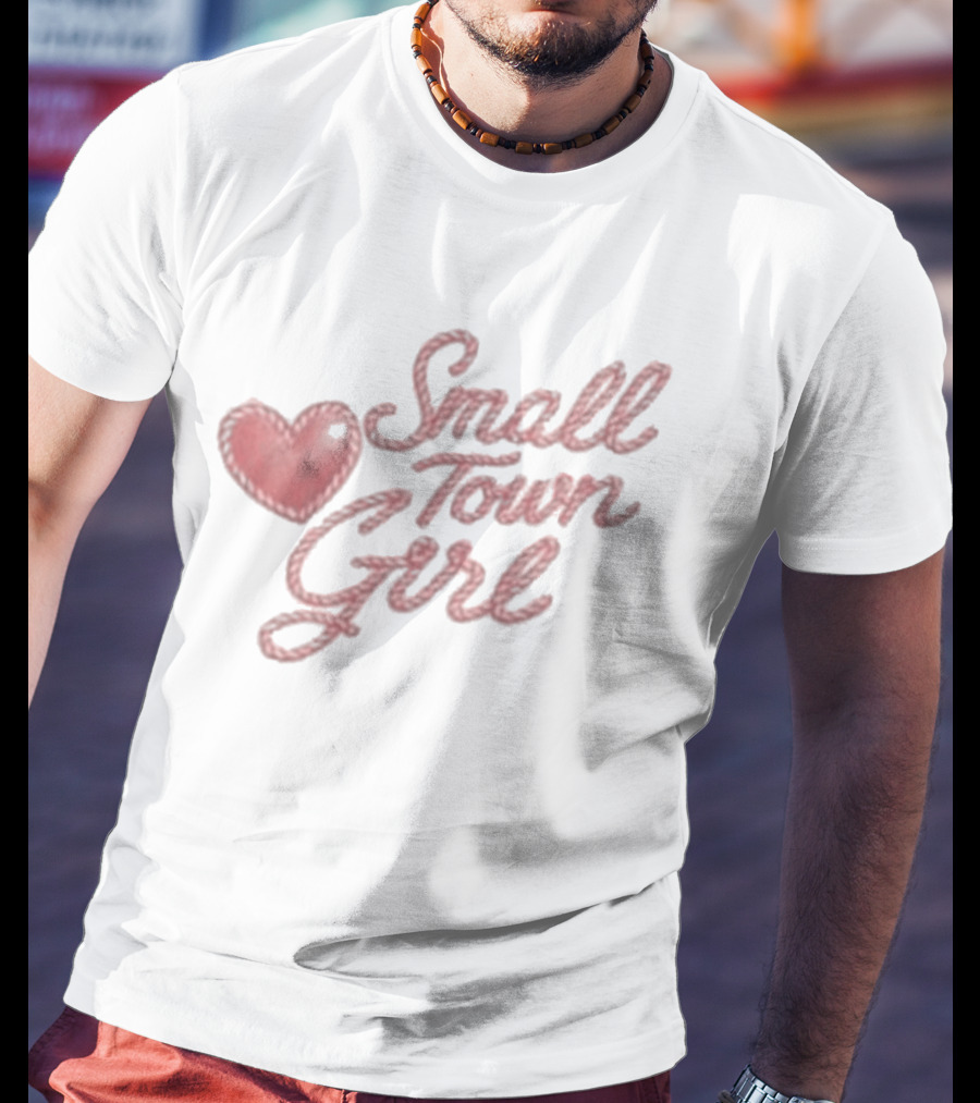 Merchlabs Small Town Girl Heart Stitch Madison Marilla T-Shirt