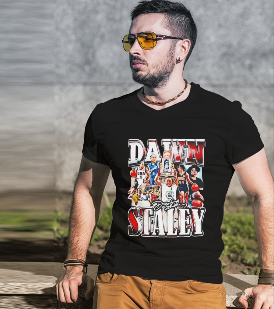 Dawn Staley South Carolina Gamecocks Basketball Collage USA Olympic Champion T-Shirt