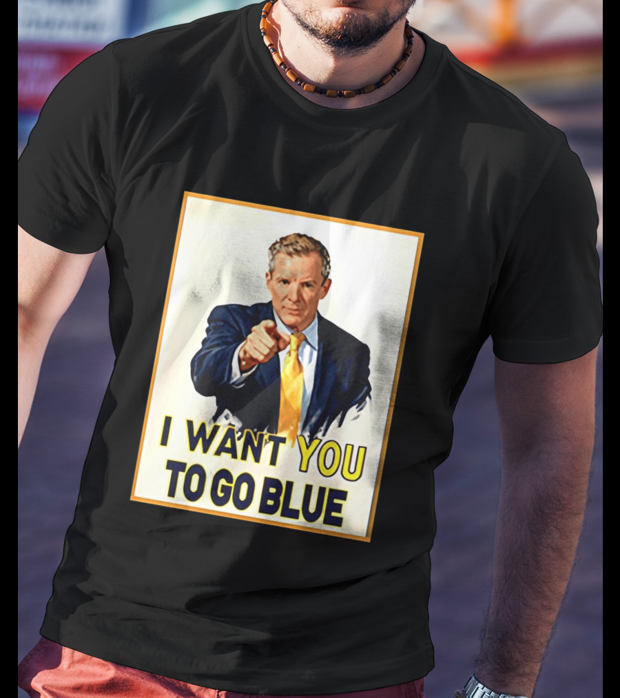Dusty May I Want You To Go Blue Michigan Wolverines Basketball T-Shirt