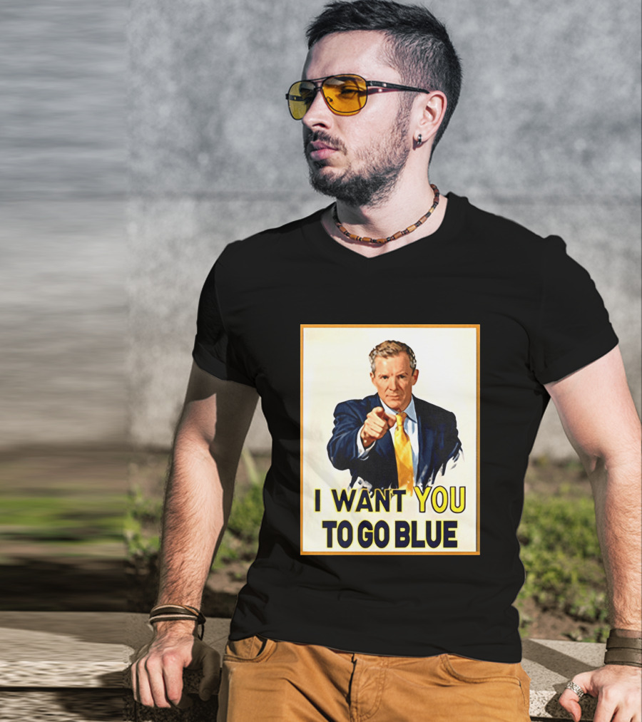 Dusty May I Want You To Go Blue Michigan Wolverines Basketball T-Shirt