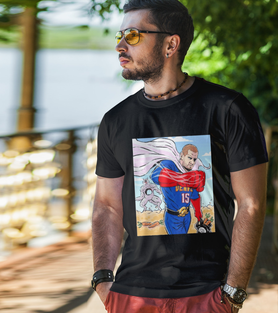 Joker Nikola Jokić Superhero Denver 15 Defeats Wolves 56 Points Carrot Power T-Shirt