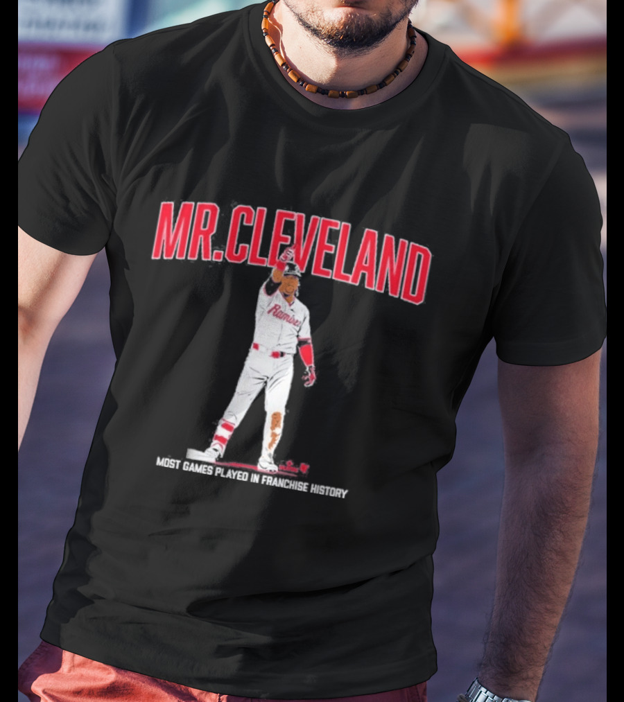 Mr. Cleveland Baseball Icon Jose Ramirez Cleveland Guardians Fan Favorite T-Shirt