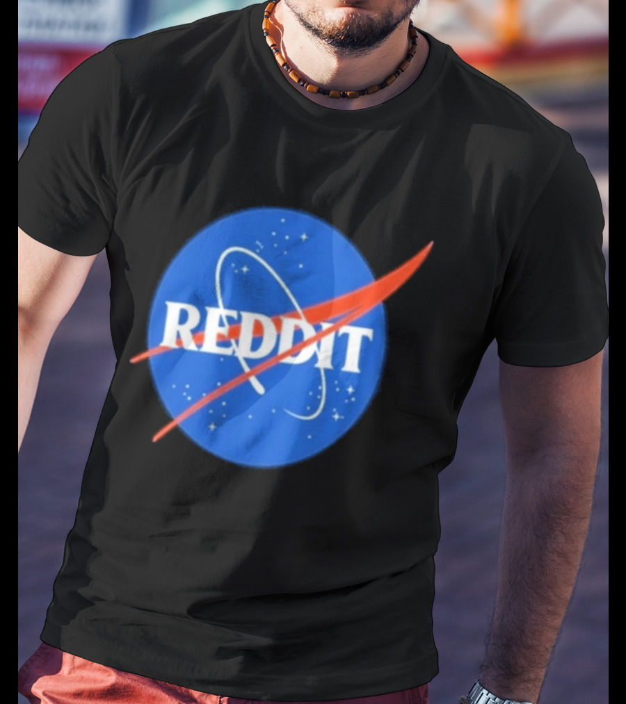 Reddit Nasa Crossover Space Motif T-Shirt