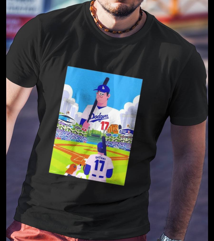 Shohei Ohtani Massive Los Angeles Dodgers 2026 World Baseball Classic Stadium Scene T-Shirt