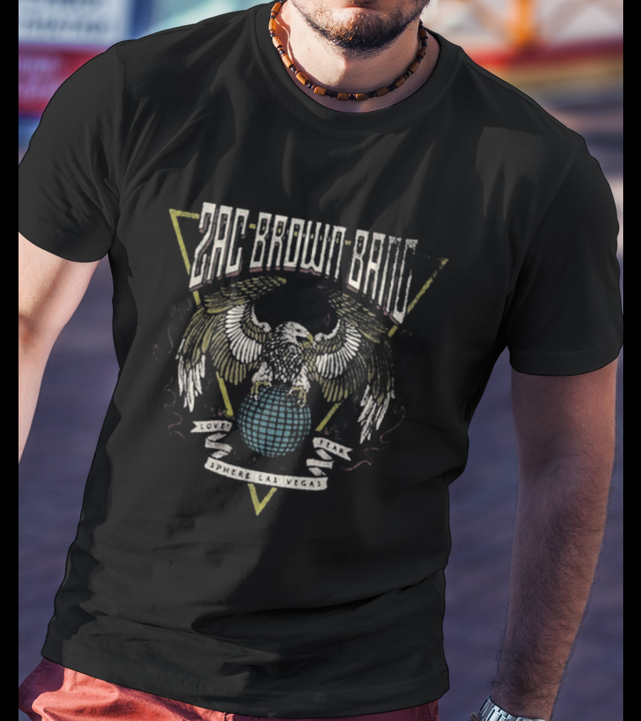 Zac Brown Band Sphere Winged Triangle Ladies T-Shirt