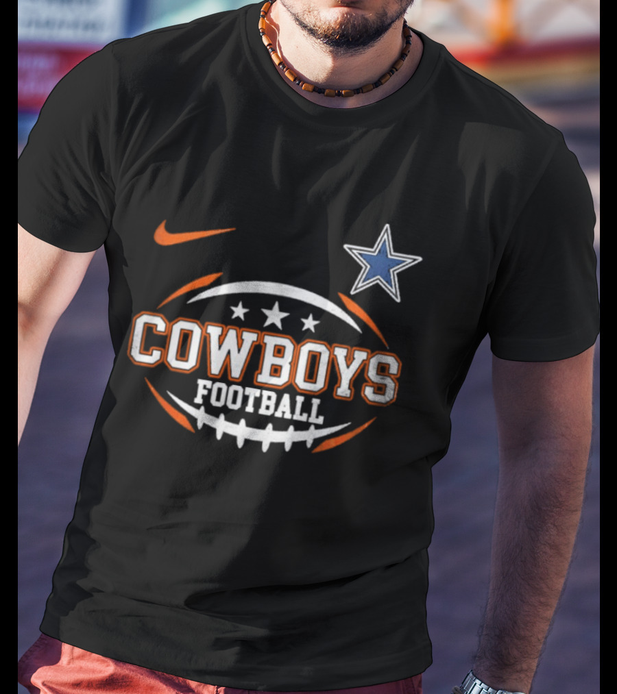 Cowboys Football Nike Star Logo Sports T-Shirt