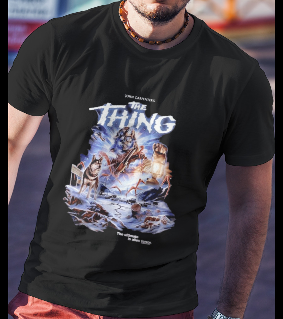 John Carpenter's The Thing The Ultimate In Alien Terror Retro Horror Movie T-Shirt