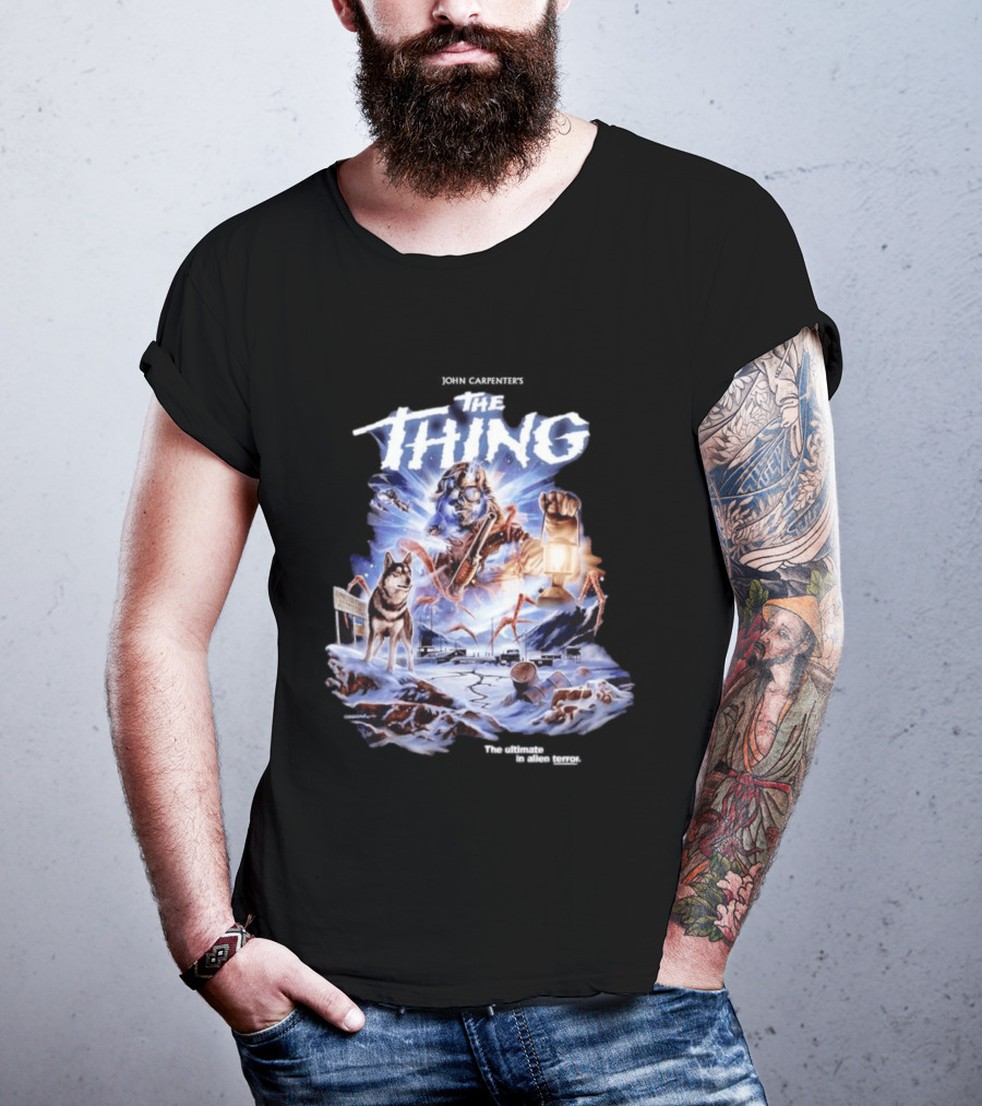 John Carpenter's The Thing The Ultimate In Alien Terror Retro Horror Movie T-Shirt
