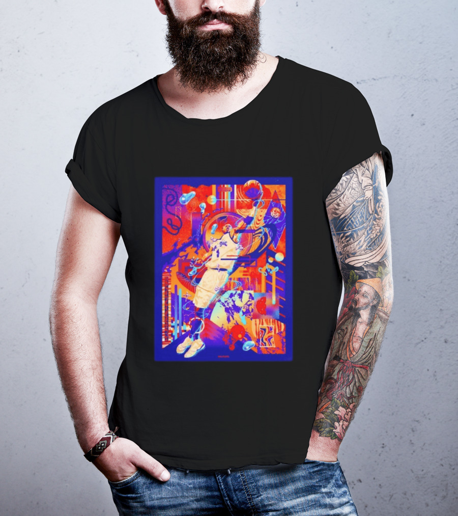 Tracy McGrady Orlando Magic Dunk Retro Style Blue T-Shirt