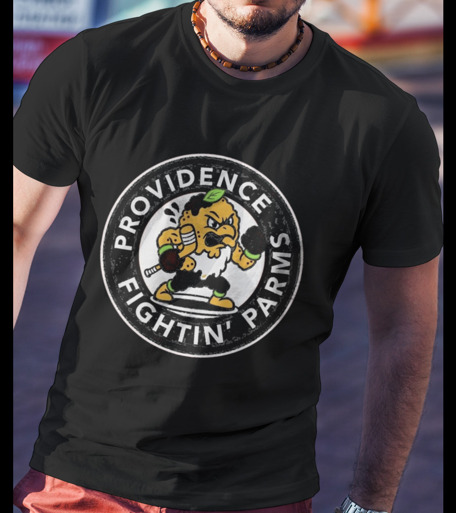 Providence Bruins Fightin' Parms Vintage Cartoon T-Shirt