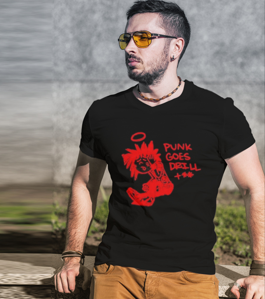 Punk Goes Drill Rocnation Anniversary Halo Cartoon T-Shirt