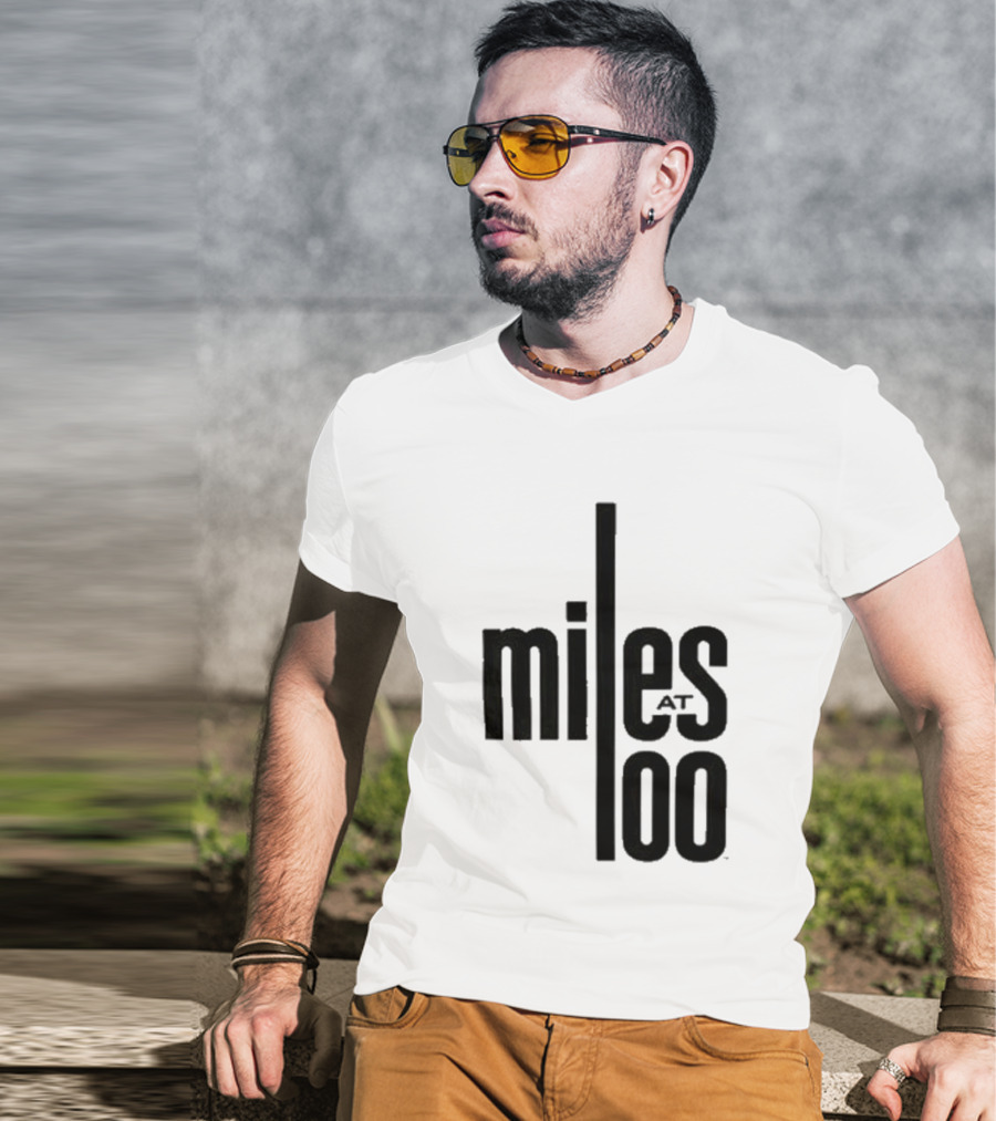 Miles Davis Miles At 100 Black T-Shirt