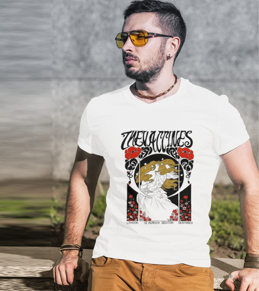 The Vaccines March 13 2026 London Alphonse Mucha T-Shirt