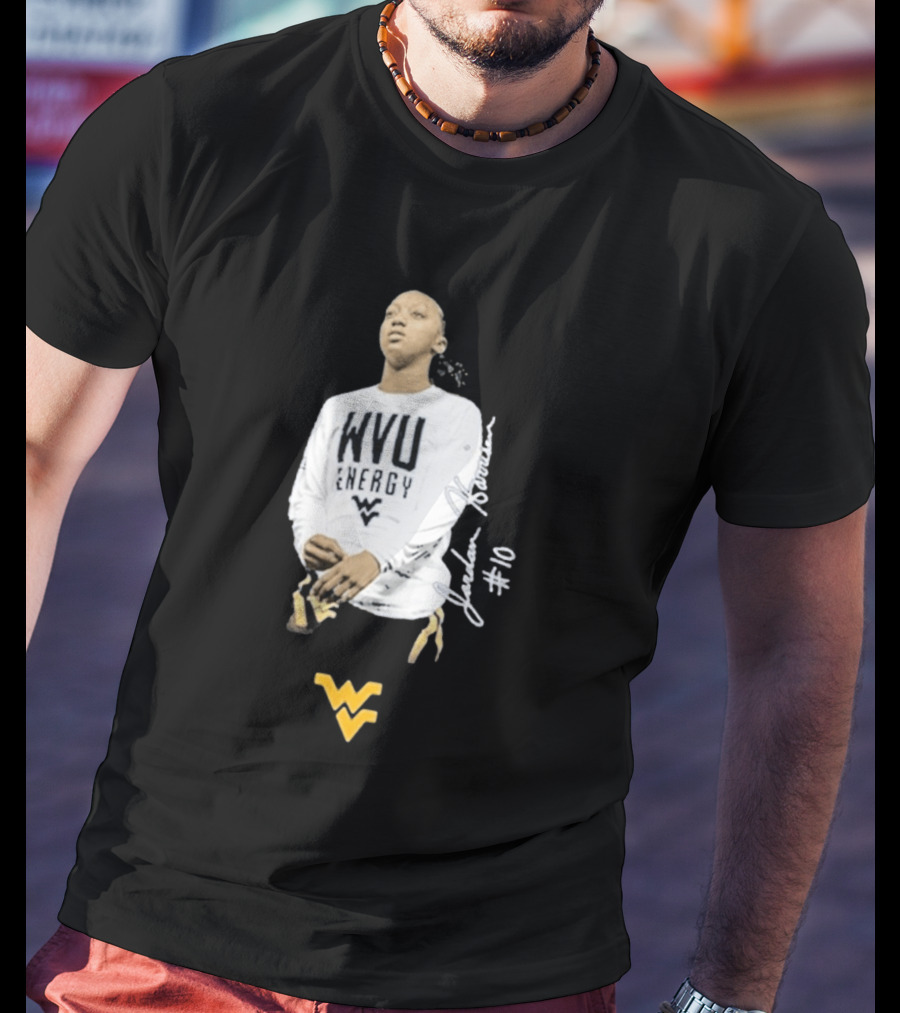 WVU Energy Jordan Harrison #10 West Virginia T-Shirt