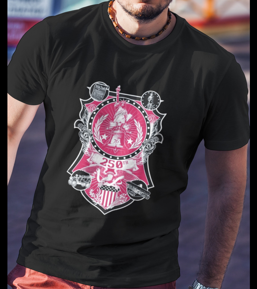 250th Commemorative Liberty Bell Stars And Stripes Celebration T-Shirt