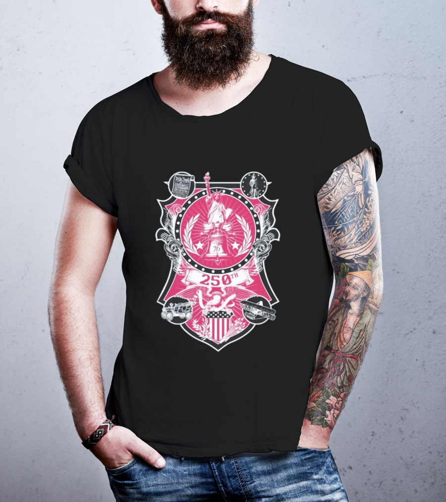 250th Commemorative Liberty Bell Stars And Stripes Celebration T-Shirt