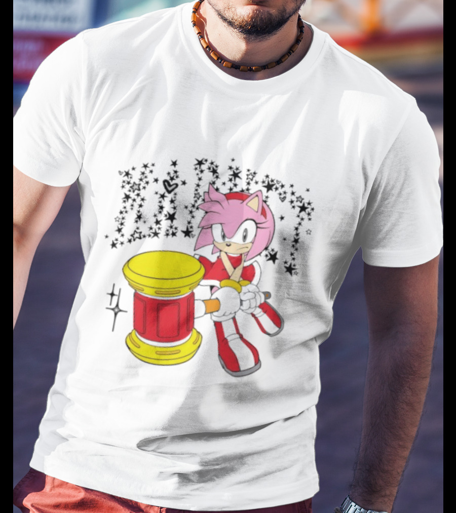TiaCorine X Hedgehog Amy Rose Collaboration T-Shirt