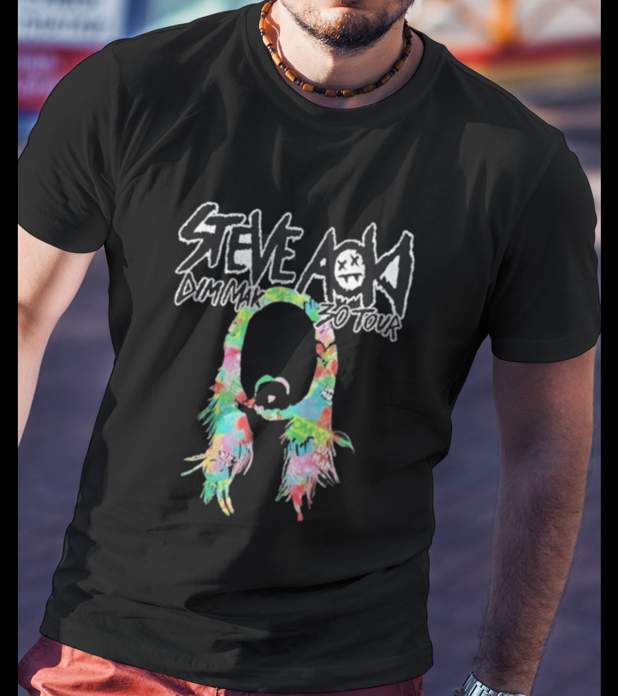 Steve Aoki Dim Mak 30 Tour Tie Dye Collection T-Shirt