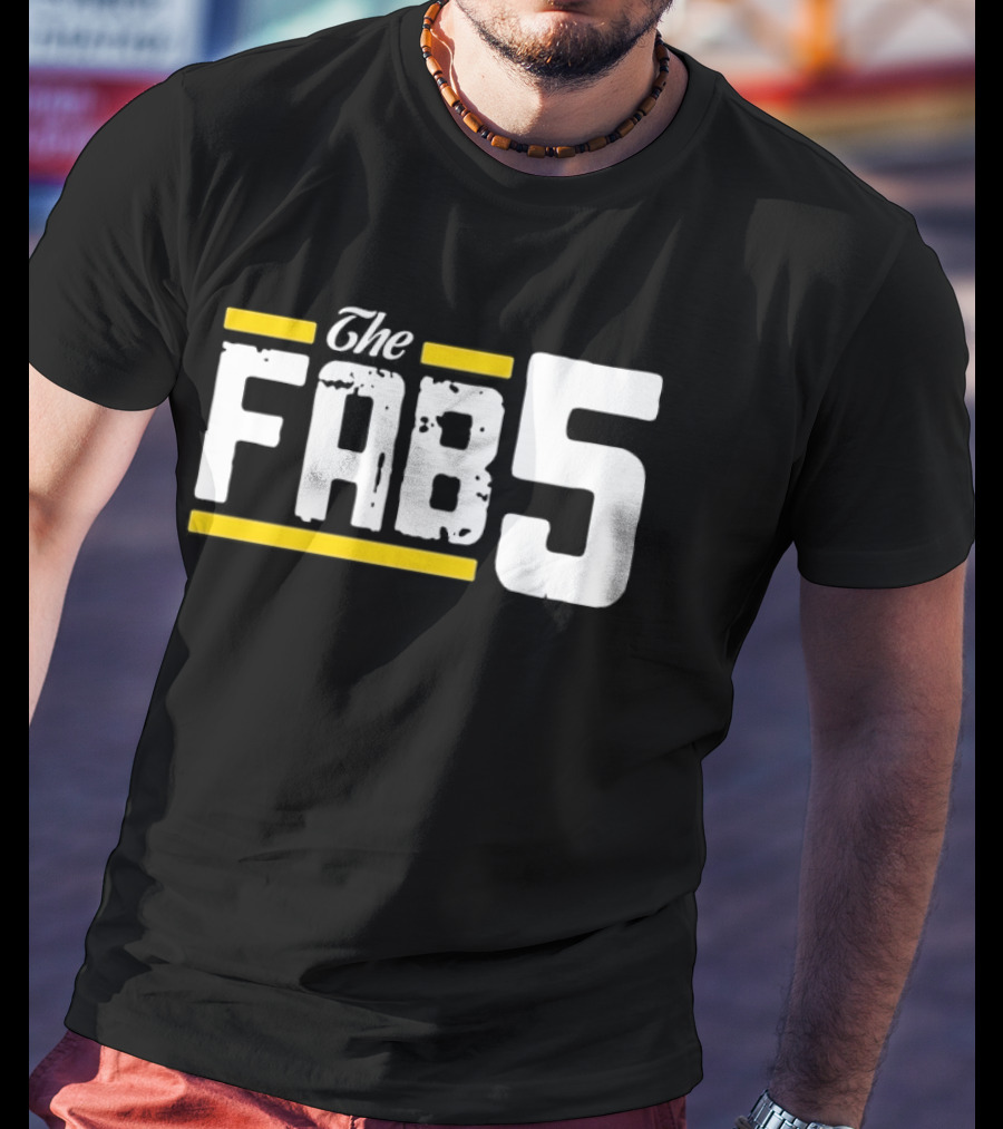 The Fab 5 Bold Yellow Accents T-Shirt