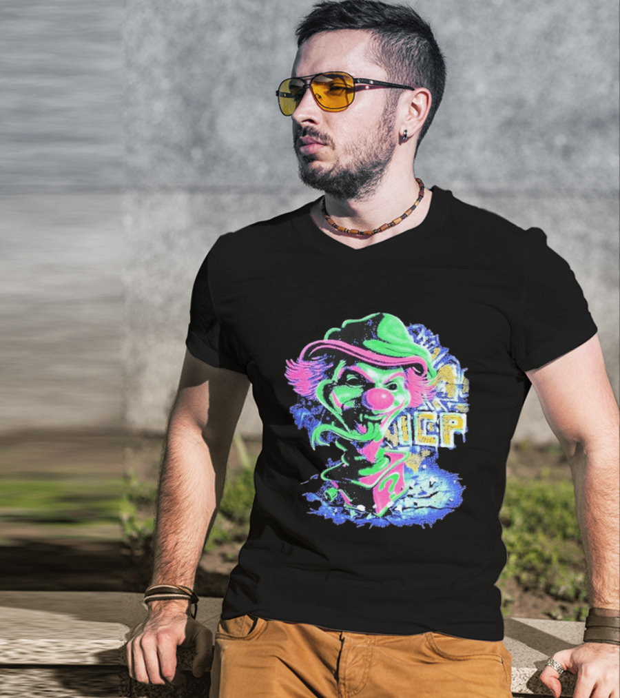 Insane Clown Posse ICP Jack In The Riddle Box Psychedelic Clown T-Shirt