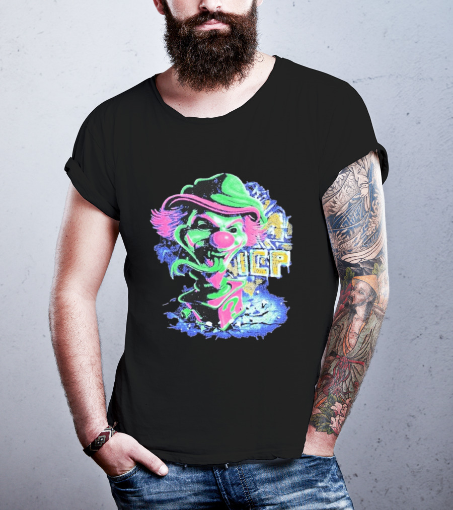 Insane Clown Posse ICP Jack In The Riddle Box Psychedelic Clown T-Shirt