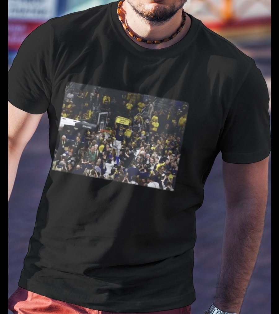 Michigan Basketball Shock The World Boys Go Blue Victory Celebration T-Shirt