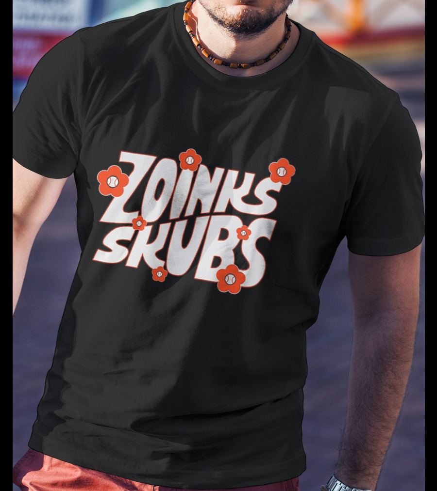 Tarik Skubal Zoinks Skubs Baseball Flowers T-Shirt