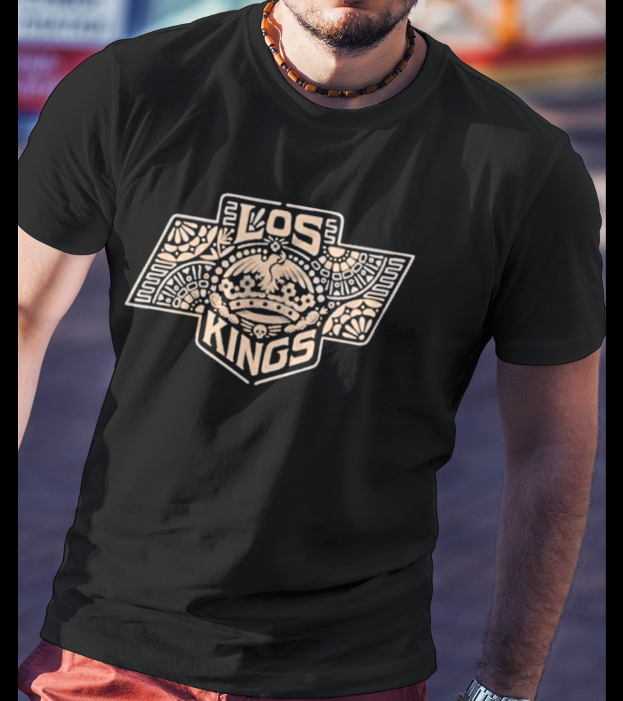 Los Kings Floral Logo Mexican26 Team Collaboration T-Shirt