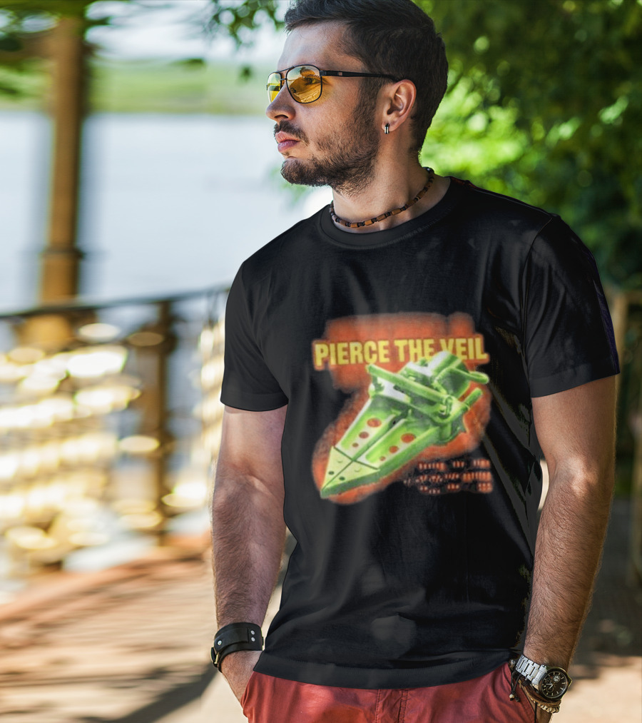 Pierce The Veil Jaws Movie Art Cover T-Shirt
