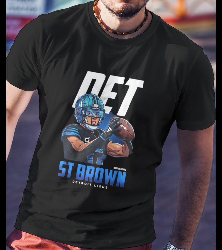 DET St Brown Detroit Lions Football T-Shirt