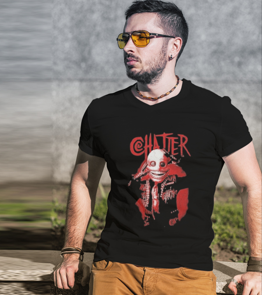 Chatter Panic Character With Distorted Smiling Face T-Shirt