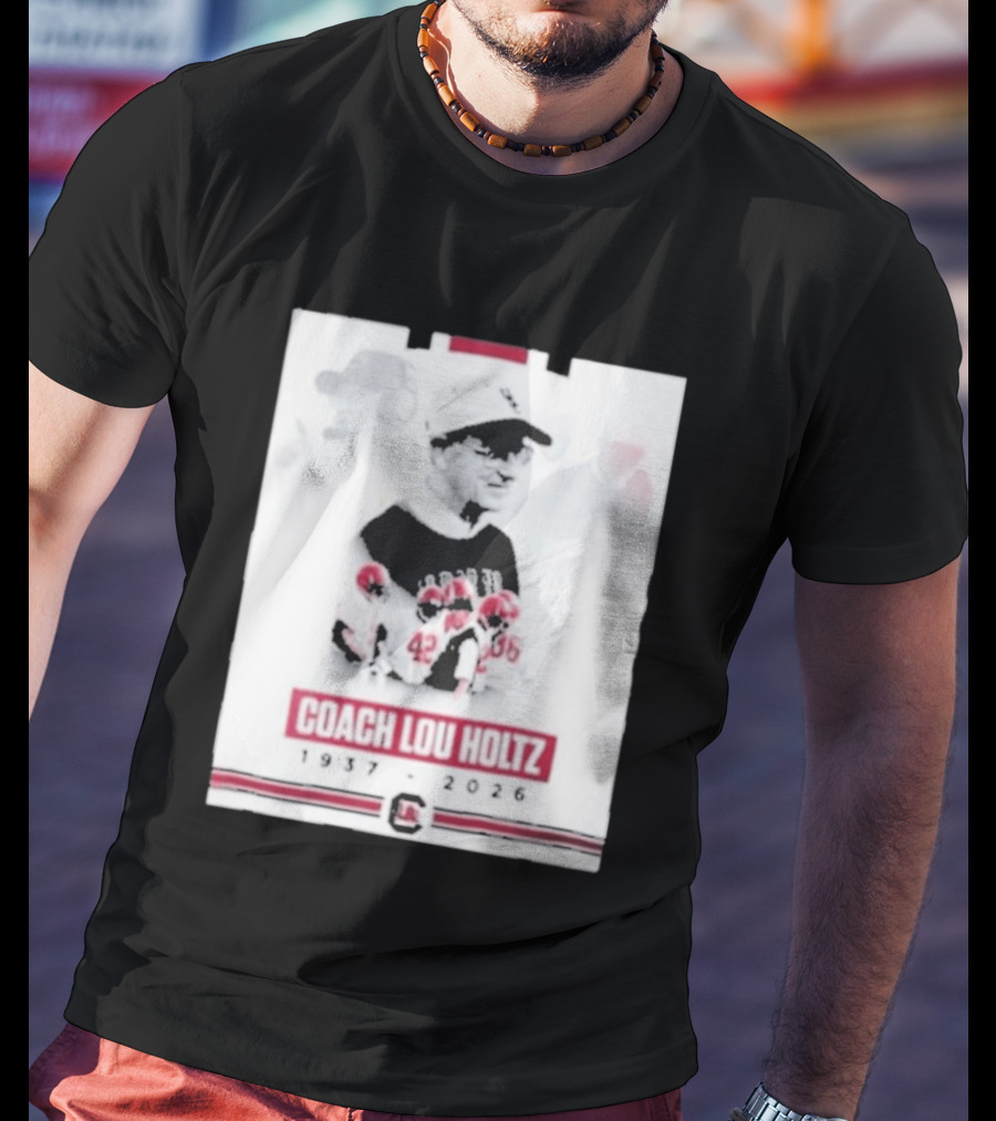 Coach Lou Holtz 1937 2026 Memorial South Carolina Football T-Shirt