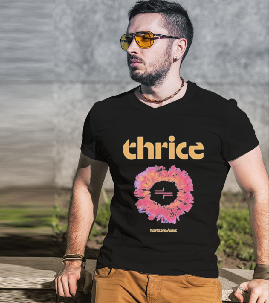 Thrice Horizons East Album Colorful T-Shirt