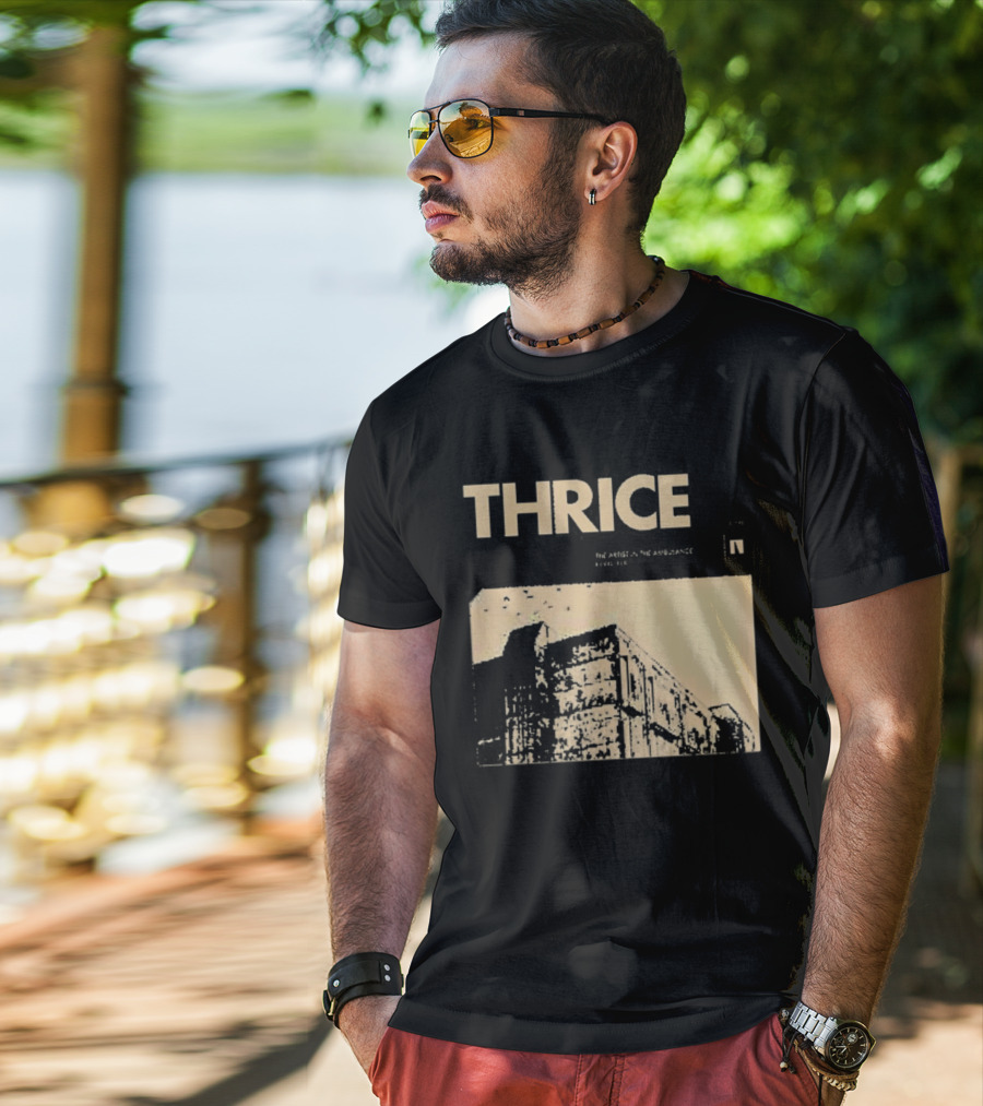 Thrice The Artist In The Ambulance Album Cover Art Building T-Shirt