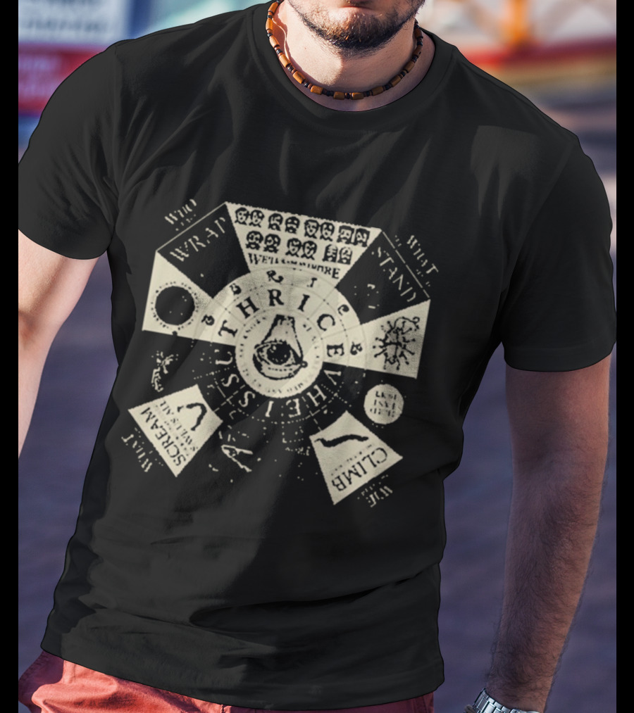 Thrice Vheissu Album Cover With Music Symbols And Mechanical Details T-Shirt
