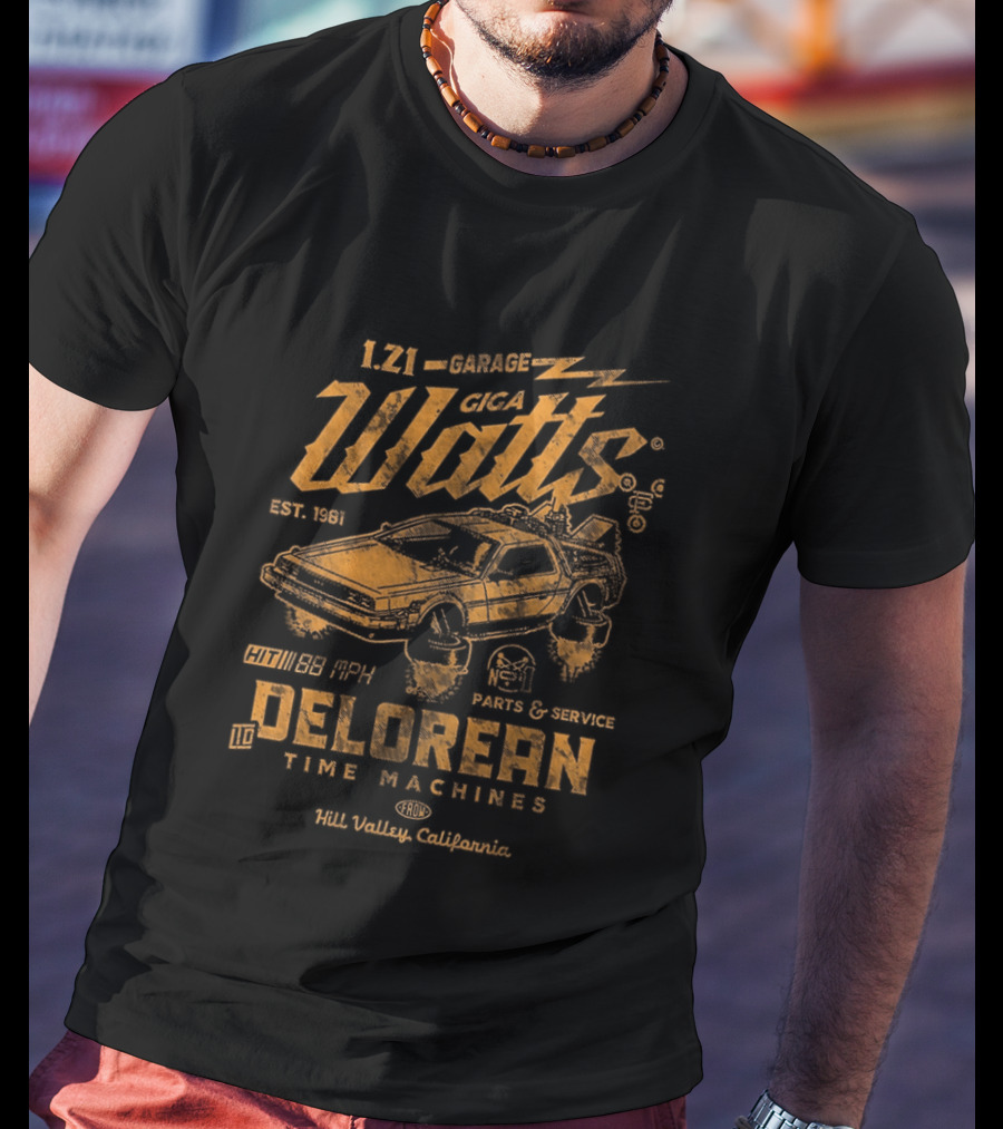 1.21 Giga Watts Delorean Time Machine Established 1985 T-Shirt