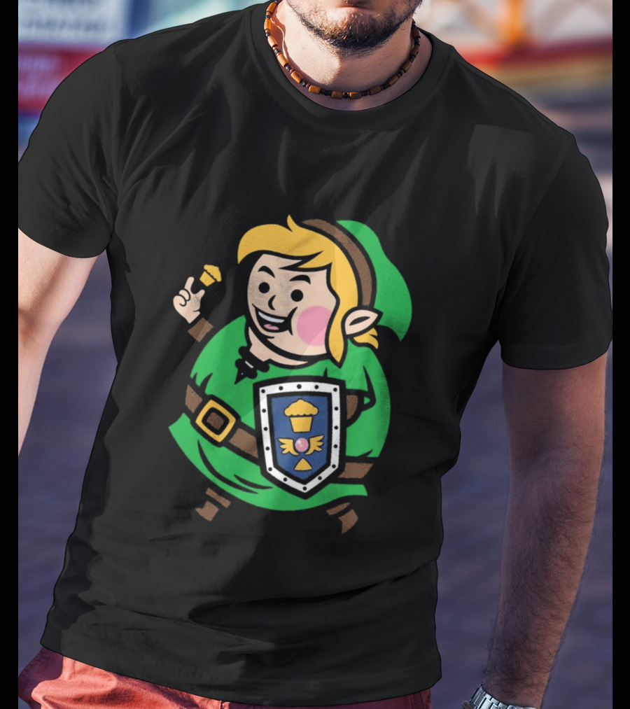 Johnny Cupcakes Legend Big Kid Green Outfit Shield Cupcake Hero T-Shirt