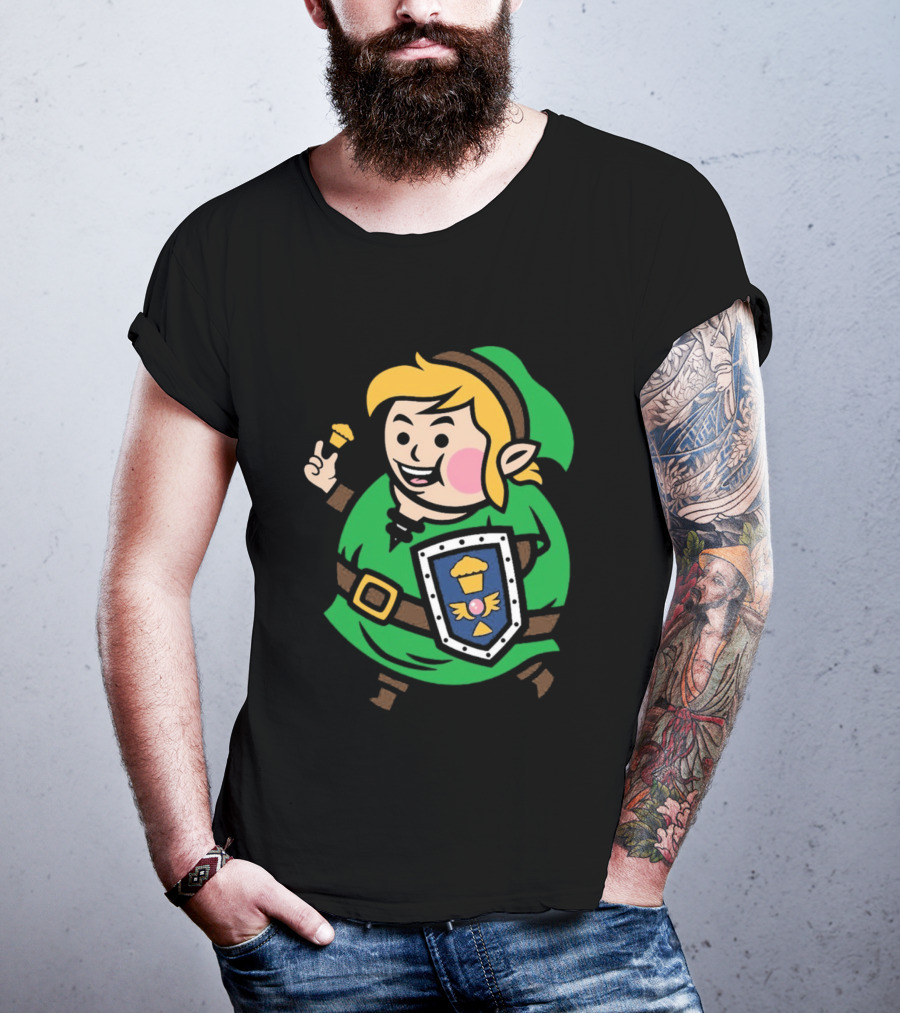 Johnny Cupcakes Legend Big Kid Green Outfit Shield Cupcake Hero T-Shirt