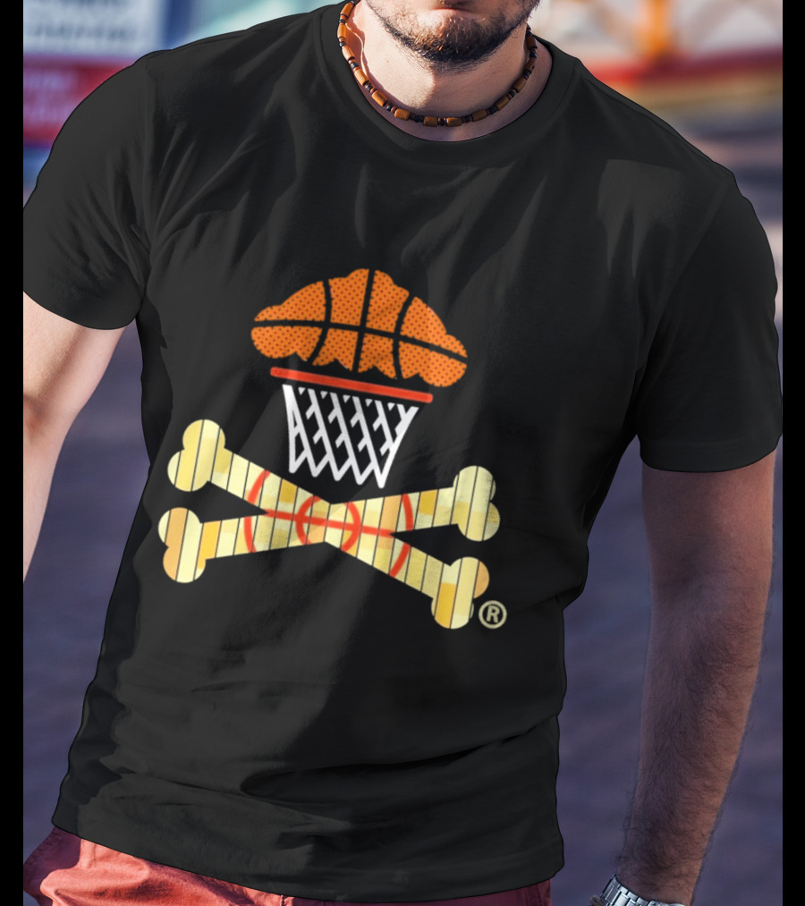Johnny Cupcakes Women's Boxy Basketball Cupcake Crossbones T-Shirt