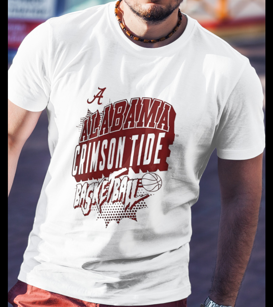 Alabama Crimson Tide Basketball NCAA Team Sports Fan T-Shirt