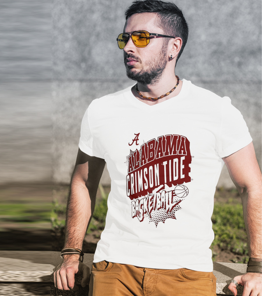 Alabama Crimson Tide Basketball NCAA Team Sports Fan T-Shirt