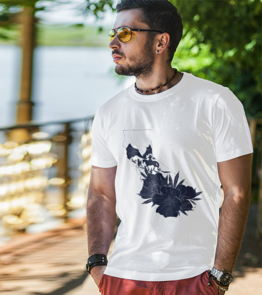 Crooks & Castles Califas California Script Floral T-Shirt