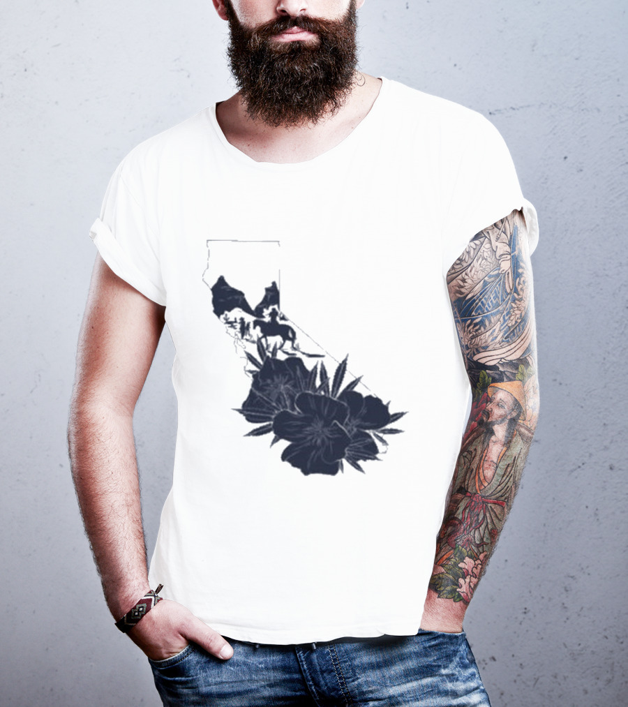 Crooks & Castles Califas California Script Floral T-Shirt