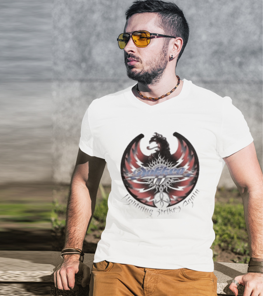 Rhino Lightning Strikes Again With Red And Black Phoenix Wings T-Shirt
